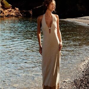 NWT-Zara maxi halter dress-size M